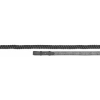 Rênes en cuir tressé Shires Velociti Gara Noir