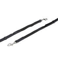 Rênes fixes cuir et élastique Shires Velociti Gara Noir Rênes fixes cuir et élastique Shires Velociti Gara Noir