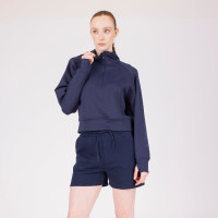 Korte sweater React Shires Aubrion Middernacht Blauw Korte sweater React Shires Aubrion Middernacht Blauw