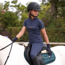 Sous-couche manches courtes Equestrian jeune cavalier Shires Aubrion Minuit Bleu