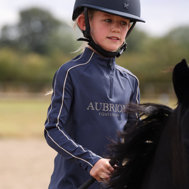 Sous-couche manches longues Equestrian jeune cavalier Shires Aubrion Minuit Bleu Sous-couche manches longues Equestrian jeune cavalier Shires Aubrion Minuit Bleu