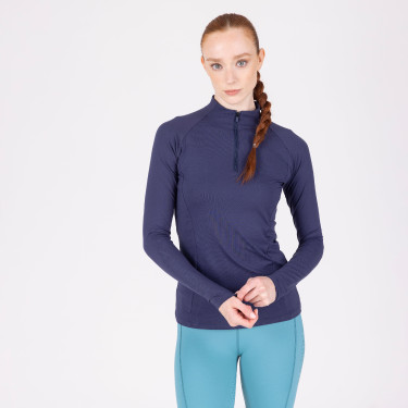 Sous-couche manches longues React Shires Aubrion Minuit Bleu