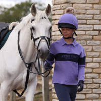 Sweat à boutons Equestrian jeune cavalier Shires Aubrion Minuit / bruyère Sweat à boutons Equestrian jeune cavalier Shires Aubrion Minuit / bruyère
