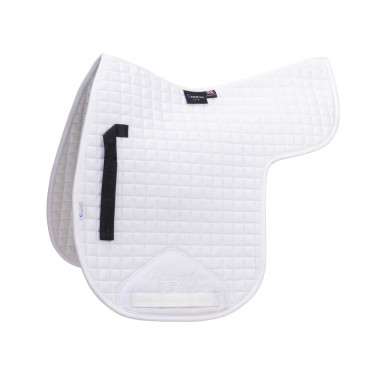 Tapis de selle coton Deluxe Shires Arma Numnah Blanc
