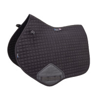 Shires Arma Deluxe katoenen springzadeldek Zwart
