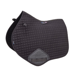 Shires Arma Deluxe katoenen springzadeldek Zwart