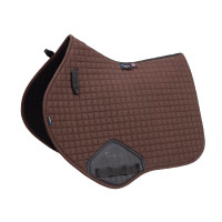 Tapis de selle d'obstacle coton Deluxe Shires Arma Marron