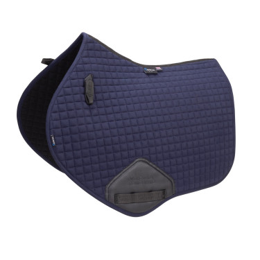 Tapis de selle d'obstacle coton Deluxe Shires Arma Marine Bleu marine