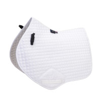 Tapis de selle d'obstacle coton Deluxe Shires Arma Blanc