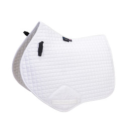 Tapis de selle d'obstacle coton Deluxe Shires Arma Blanc