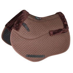 Tapis de selle d'obstacle semi-doublé Shires Arma Marron