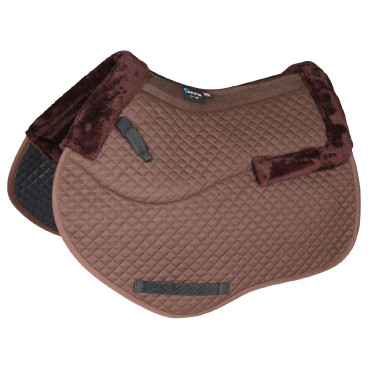 Tapis de selle d'obstacle semi-doublé Shires Arma Marron