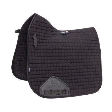 Shires Arma Deluxe katoenen dressuurzadeldek Zwart