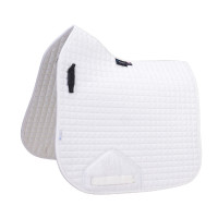 Tapis de selle de dressage coton Deluxe Shires Arma Blanc