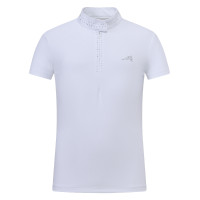Polo de compétition manches courtes Euro-Star Isabeau enfant Blanc