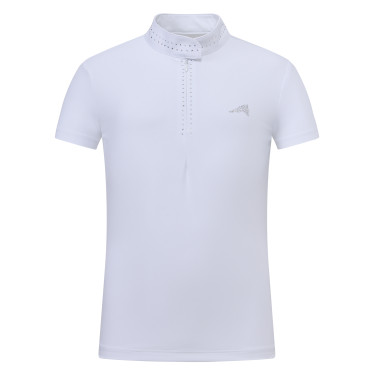 Polo de compétition manches courtes Euro-Star Isabeau enfant Blanc