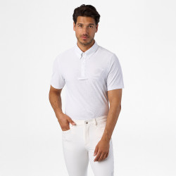 Polo de compétition manches courtes Euro-Star Marlon homme Blanc