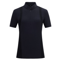 Polo de compétition manches courtes Euro-Star Milou femme Noir