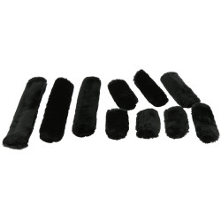 Set voor halster Equithème Teddy Zwart