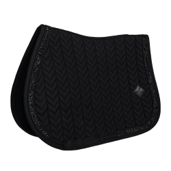 Tapis de selle Kentucky Glitter Stone dressage Noir