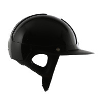 Antares Precision Premium-helm met Eclipse-klep Zwart / zwart / chroom / zwart