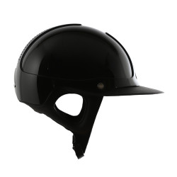 Antares Precision Premium-helm met Eclipse-klep Zwart / zwart / chroom / zwart