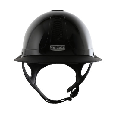 Antares Precision Premium-helm met Eclipse-klep Zwart / zwart / chroom / zwart