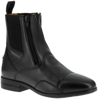 Boots en cuir Equithème EK-Duozip Noir
