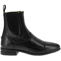 Boots en cuir Equithème EK-Duozip Noir