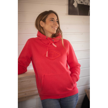 Sweat Pénélope Louison femme Rouge fluo
