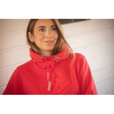 Sweat Pénélope Louison femme Rouge fluo