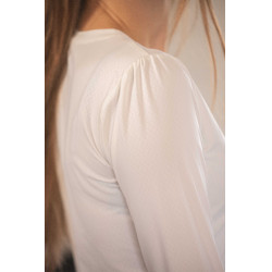 T-shirt Pénélope Techty Cha femme Écru Blanc