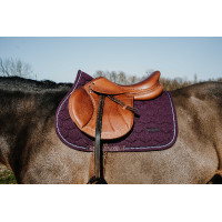 Tapis de selle mixte Equithème Honey Bordeaux