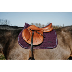 Tapis de selle mixte Equithème Honey Bordeaux Tapis de selle mixte Equithème Honey Bordeaux