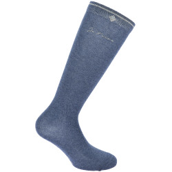 Chaussettes d’équitation rose EQUITHÈME Je t’aime