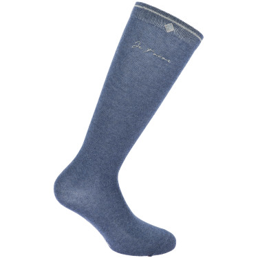 Chaussettes d’équitation rose EQUITHÈME Je t’aime
