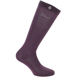 Chaussettes d’équitation rose EQUITHÈME Je t’aime