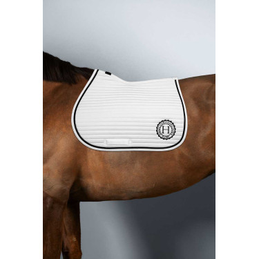 Tapis de selle Rider Harcour Karembar Blanc / noir Tapis de selle Rider Harcour Karembar Blanc / noir