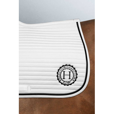 Tapis de selle Rider Harcour Karembar Blanc / noir Tapis de selle Rider Harcour Karembar Blanc / noir