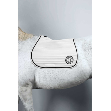 Tapis de selle Rider Harcour Karembar Blanc / noir Tapis de selle Rider Harcour Karembar Blanc / noir