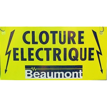 Verkeersbord omheining Beaumont Verkeersbord omheining Beaumont