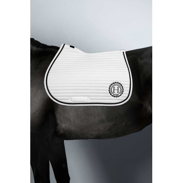 Tapis de selle Rider Harcour Karembar Blanc / noir Tapis de selle Rider Harcour Karembar Blanc / noir