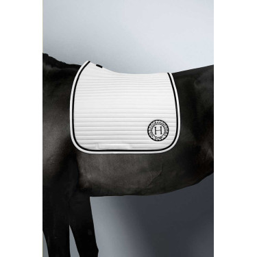 Tapis de selle Rider Harcour Karembar Blanc / noir Tapis de selle Rider Harcour Karembar Blanc / noir