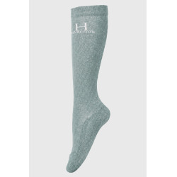 Chaussettes à pailettes Harcour Happy par 2 Vert de gris
