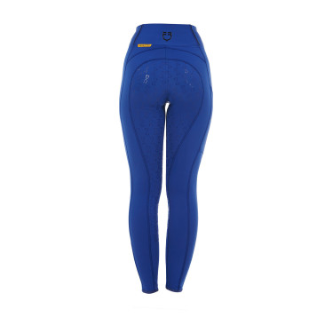 Legging femme avec doublure en polaire Equestro Sodalite blue Bleu