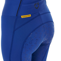 Legging femme avec doublure en polaire Equestro Sodalite blue Bleu