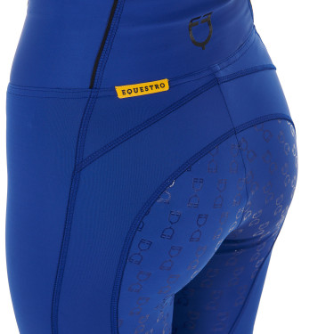 Legging femme avec doublure en polaire Equestro Sodalite blue Bleu