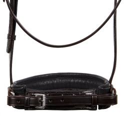 Bride de dressage en cuir Dressage Equestro Dark brown