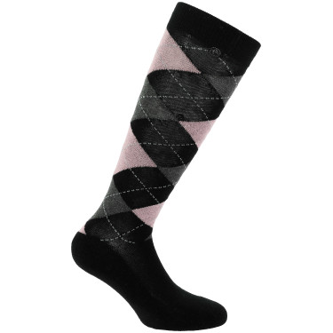Ruitjes paardrijsokken voor dames - Equithème