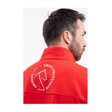 Veste Harcour Menthue Unisexe Swiss Equestrian Friends Rouge